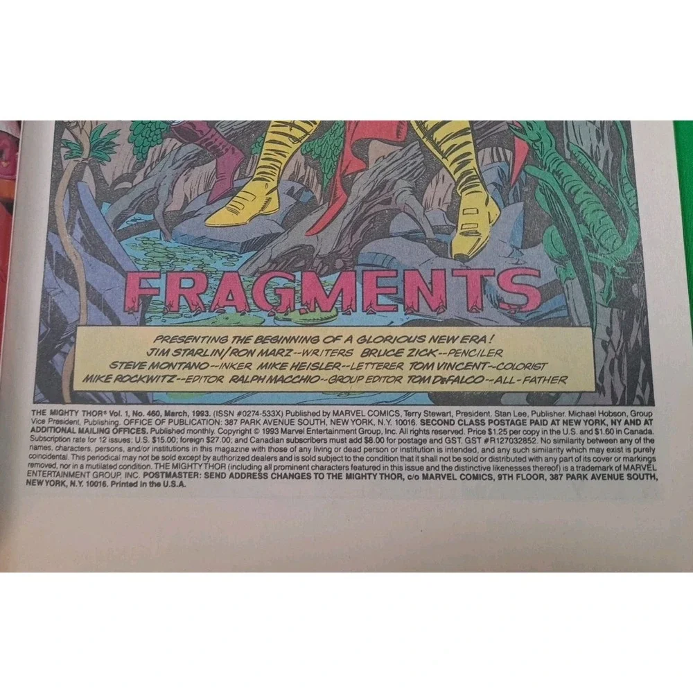 Marvel Comics‎ Thor #460 Bagged & Borded 1993 Great Condition